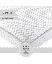 Ely's & Co. Baby Pack N Play Portable Crib Sheet ( Pack of 2 )