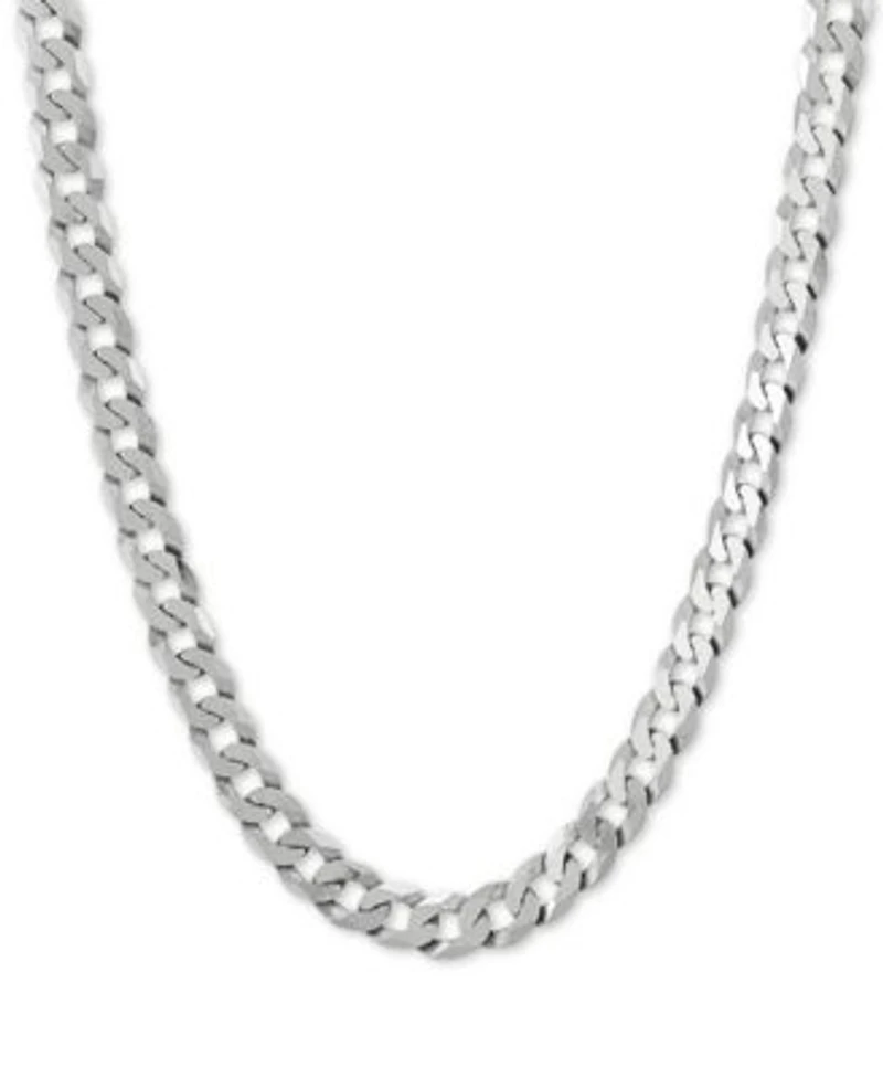 Curb Link Chain Necklaces In Sterling Silver Or 18k Gold Plated Sterling Silver