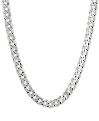 Curb Link Chain Necklaces In Sterling Silver Or 18k Gold Plated Sterling Silver