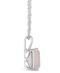 Sky Blue Topaz (3 ct. t.w.) Pendant Necklace in Sterling Silver. Also Available in Rose Quartz