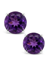 Peridot (1-7/8 ct. t.w.) Stud Earrings Sterling Silver (Also available Dark Blue Topaz, Rose Quartz, Amethyst, Citrine, Garnet, and Sky Top