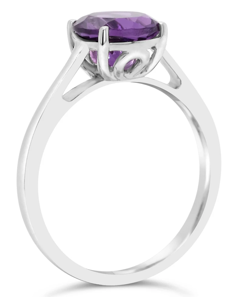 Amethyst (1-3/4 ct. t.w.) Ring Sterling Silver. Also Available Sky Blue Topaz (2-3/8 and Rose Quartz (1-9/10