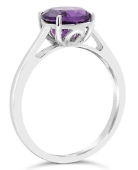 Amethyst (1-3/4 ct. t.w.) Ring Sterling Silver. Also Available Sky Blue Topaz (2-3/8 and Rose Quartz (1-9/10
