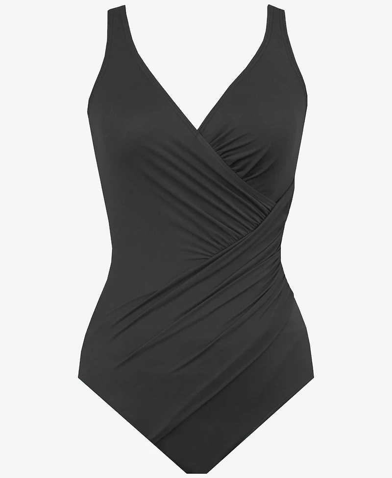 Miraclesuit Women's Plus Must Haves Oceanus Tummy Control One Piece Swimsuit