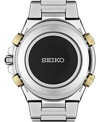 Seiko Men's Coutura Radio Sync Solar Chronograph Two-Tone Stainless Steel Bracelet Watch 45mm SSG010