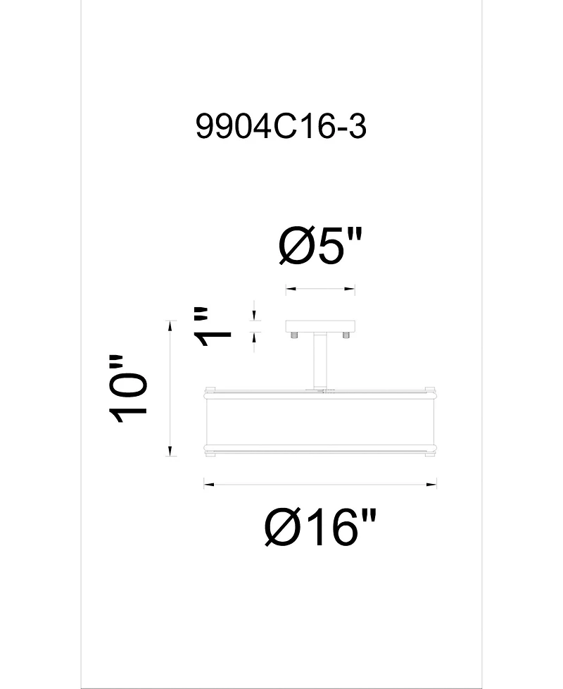 Cwi Lighting Tigris Light Flush Mount