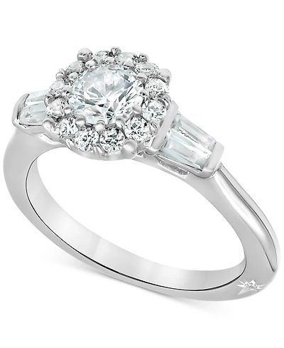 Marchesa Diamond Halo Engagement Ring (1-1/4 ct. t.w.) in 18k White Gold