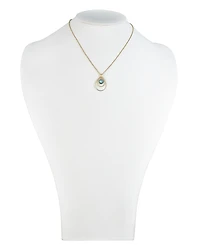 Swiss Blue Topaz 18" Pendant Necklace (2-1/5 ct. t.w.) in 14k Vermeil over Sterling Silver