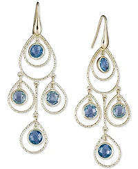 Blue Topaz Chandelier Drop Earrings (8-3/4 ct. t.w.) in 14k Vermeil over Sterling Silver