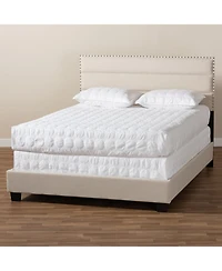 Ansa Fabric Headboard Platform Queen Bed