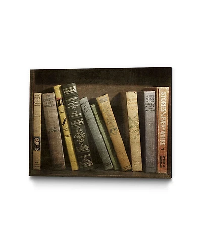 Giant Art 14" x 11" Vintage Like Book Collection Ii Museum Mounted Canvas Print
