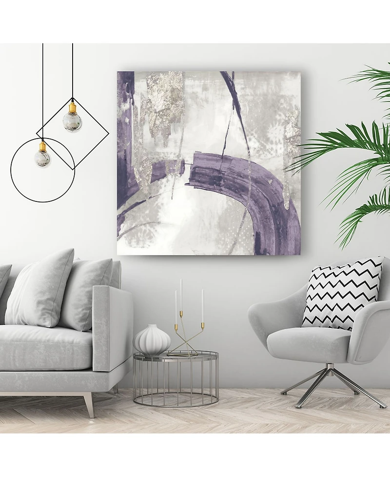 Giant Art 20" x 20" Ink I Lavender Version Museum Mounted Canvas Print
