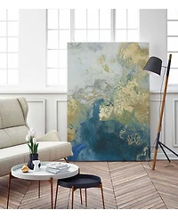 Giant Art 20" x 16" Ocean Splash Ii Museum Mounted Canvas Print