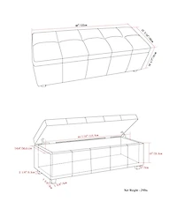 Castleford Transitional Rectangle Storage Ottoman