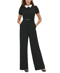 Tommy Hilfiger Collared Belted Jumpsuit