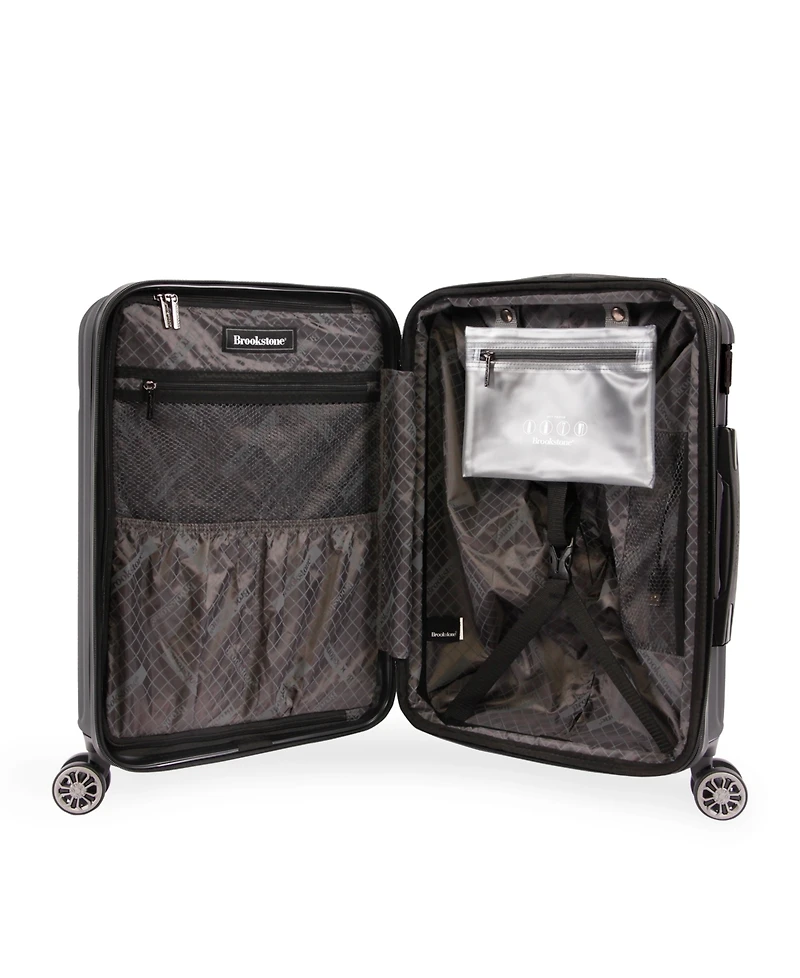 Brookstone Nelson 21" Hardside Carry-On Luggage with Charging Port