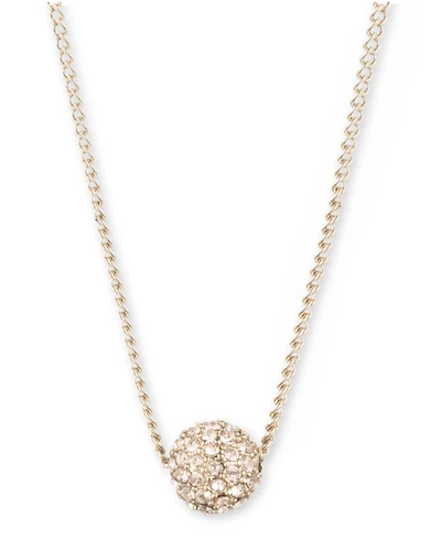 Givenchy Crystal Fireball Pendant Necklace 16" + 2" extender
