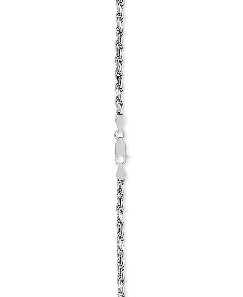 Rope Link 22" Chain Necklace in Sterling Silver