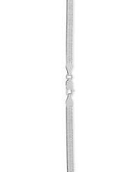 Herringbone Link 18" Chain Necklace in Sterling Silver