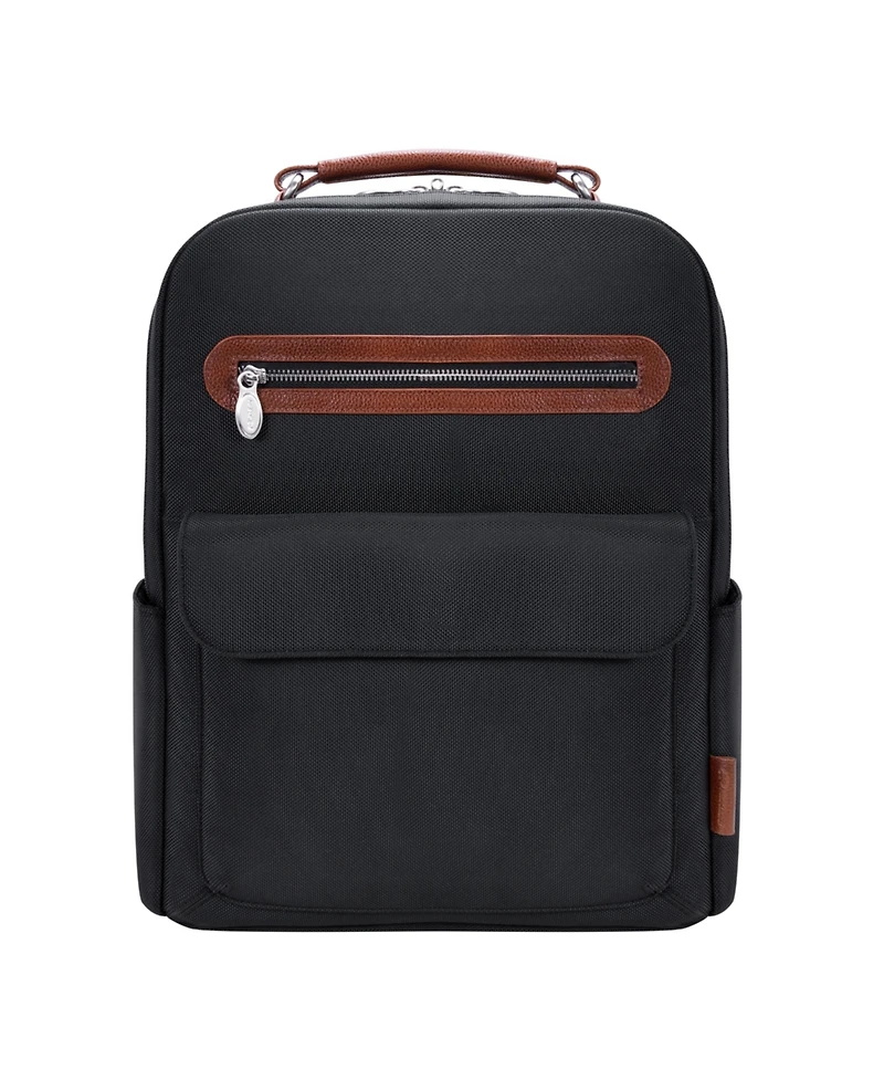 Mcklein Logan 17" Nylon Dual-Compartment Laptop Tablet Backpack