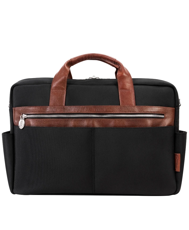 Mcklein Southport 17" Nylon Dual-Compartment Laptop Tablet Briefcase