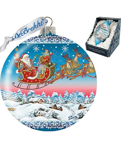 G.DeBrekht Limited Edition Oversized Up-Up Away Ball Glass Ornament