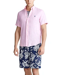Polo Ralph Lauren Men's Short-Sleeve Linen Button-Up