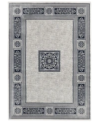 Closeout! Km Home Sanford Milan 2831OF46MA Gray 3'3" x 5'3" Area Rug