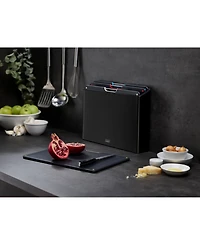 Joseph Folio Stainless Steel 4-Pc. Chopping Board Set Case
