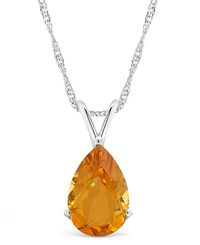 Sky Blue Topaz (3-3/8 ct. t.w.) Pendant Necklace Sterling Silver. Also Available Citrine and Rose Quartz