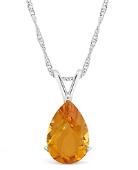 Sky Blue Topaz (3-3/8 ct. t.w.) Pendant Necklace Sterling Silver. Also Available Citrine and Rose Quartz