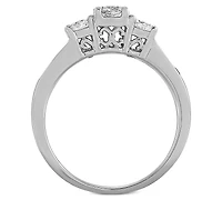 Diamond Three Stone Engagement Ring (1 ct. t.w.) in 14k White Gold