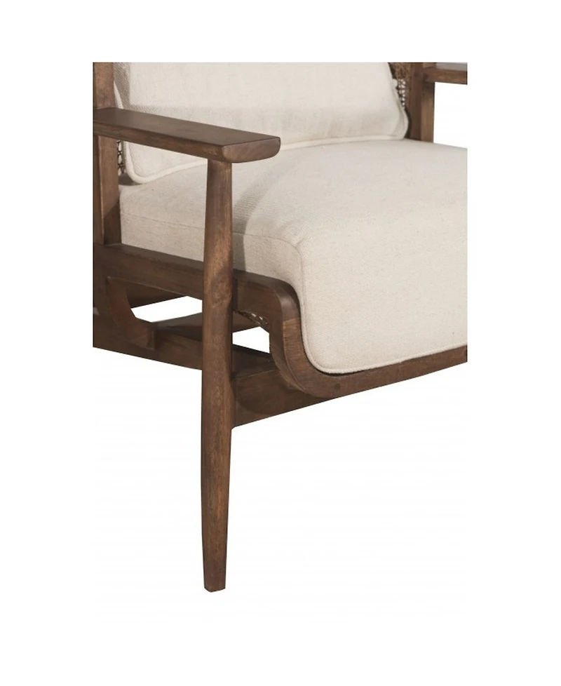 Union Home Accent Chair with Handwoven Cane