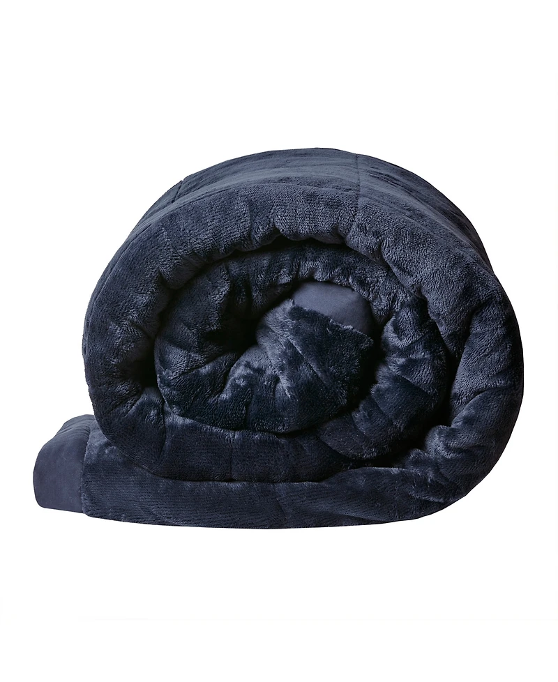 Madison Park Coleman Plush Reversible HeiQ Smart Temperature Down Alternative Blanket