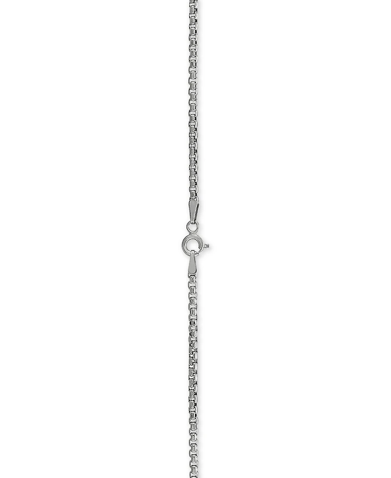 Rounded Box Link 20" Chain Necklace in Sterling Silver or 18k Gold-Plated Over Sterling Silver