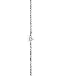 Rounded Box Link 20" Chain Necklace in Sterling Silver or 18k Gold-Plated Over Sterling Silver