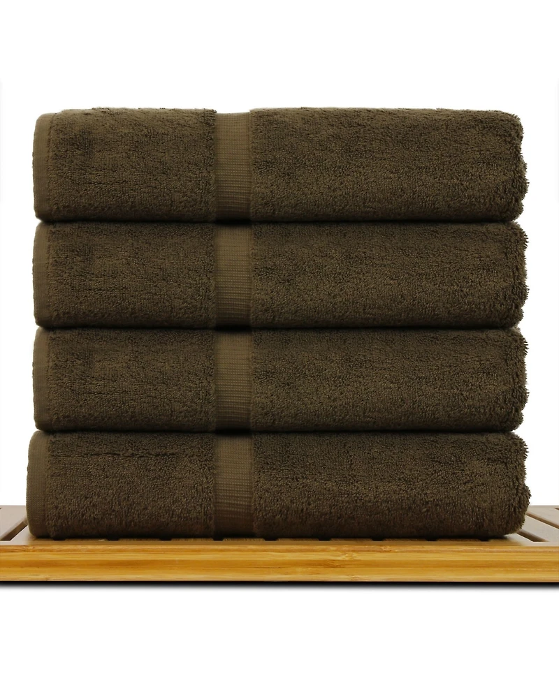 Bc Bare Cotton Luxury Hotel Spa Towel Turkish Cotton Bath Towels, Set of 4