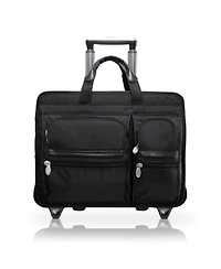 McKlein Clinton, 17" Patented Detachable -Wheeled Laptop Briefcase