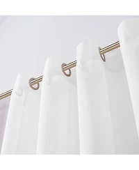 Dainty Home Malibu Linen Look Sheer Grommet Window Panel, 110" x 84"