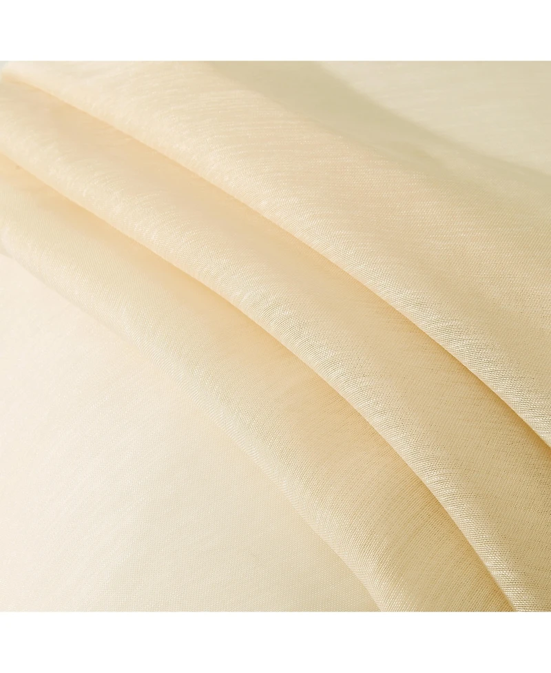 Dainty Home Malibu Linen Look Sheer Grommet Window Panel, 110" x 84"