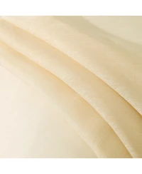 Dainty Home Malibu Linen Look Sheer Grommet Window Panel, 110" x 84"