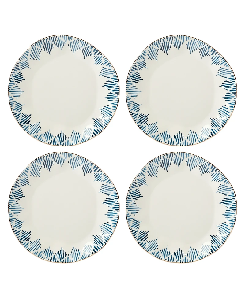 Lenox Blue Bay Dinner Plate Set/4 Ikat
