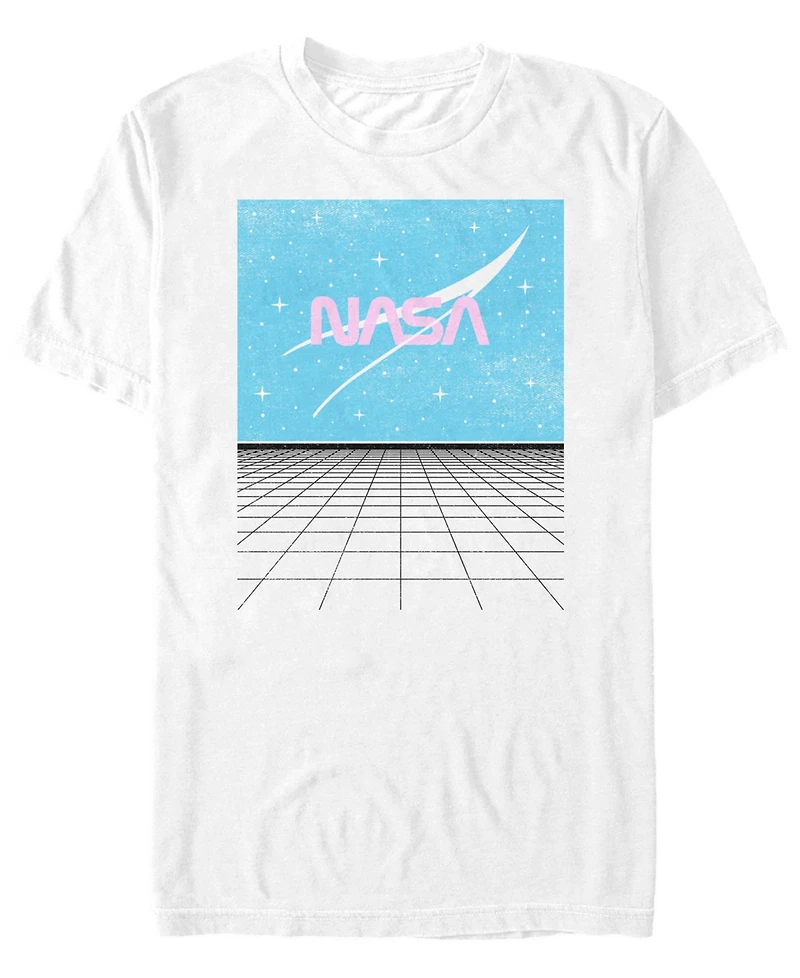Fifth Sun Nasa Men's Space Grid Short Sleeve T- shirt