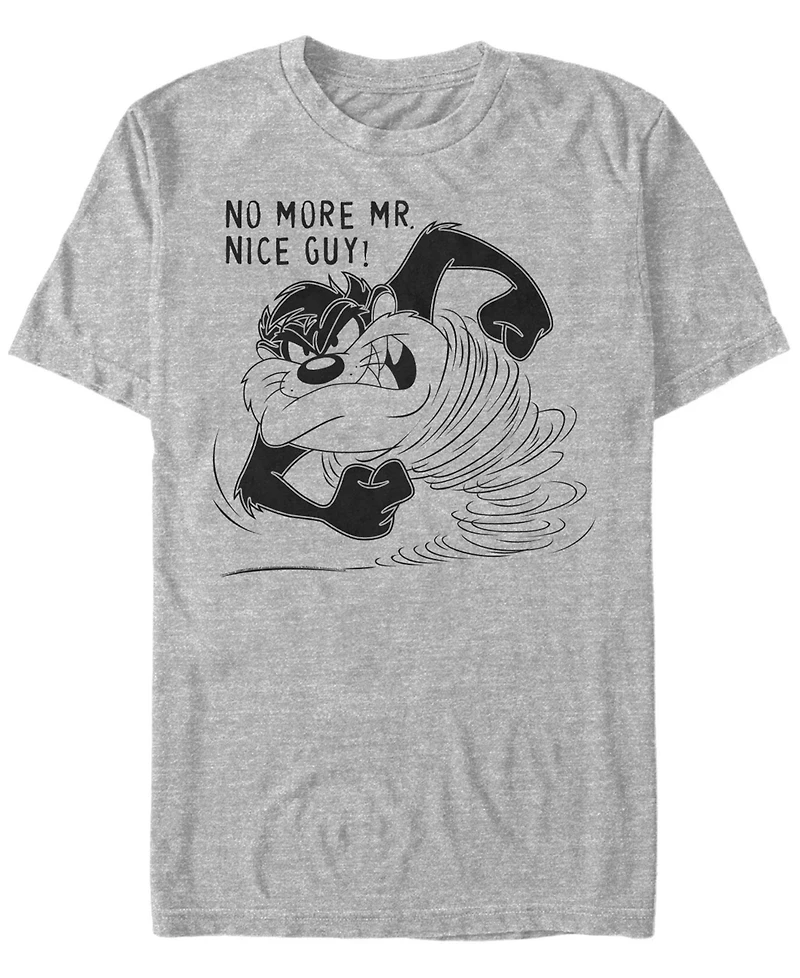 Fifth Sun Looney Tunes Men's Tasmanian Devil Taz No More Mr. Nice Guy Short Sleeve T-Shirt