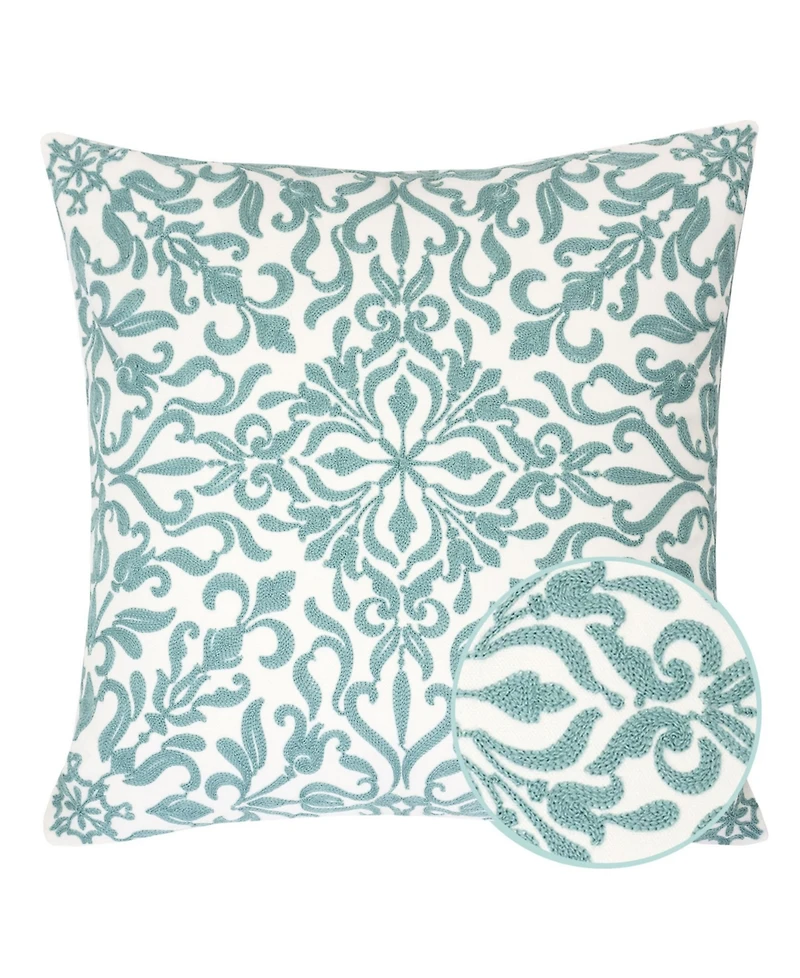 Homey Cozy Victoria Cotton Decorative Pillow, 20" x
