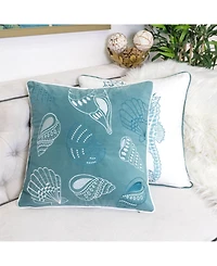 Homey Cozy Seashell Decorative Pillow, 20" x 20"