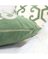 Homey Cozy Shierly Applique Embroidery Decorative Pillow, 20" x 20"