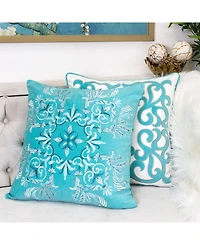 Homey Cozy Floral Elegant Decorative Pillow, 20" x 20"