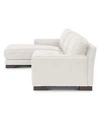 Closeout! Darrium 2-Pc. Leather Sofa with Chaise, Created for Macy's