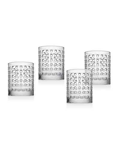 Godinger West Street Double Old-Fashioned Glasses, Set of 4